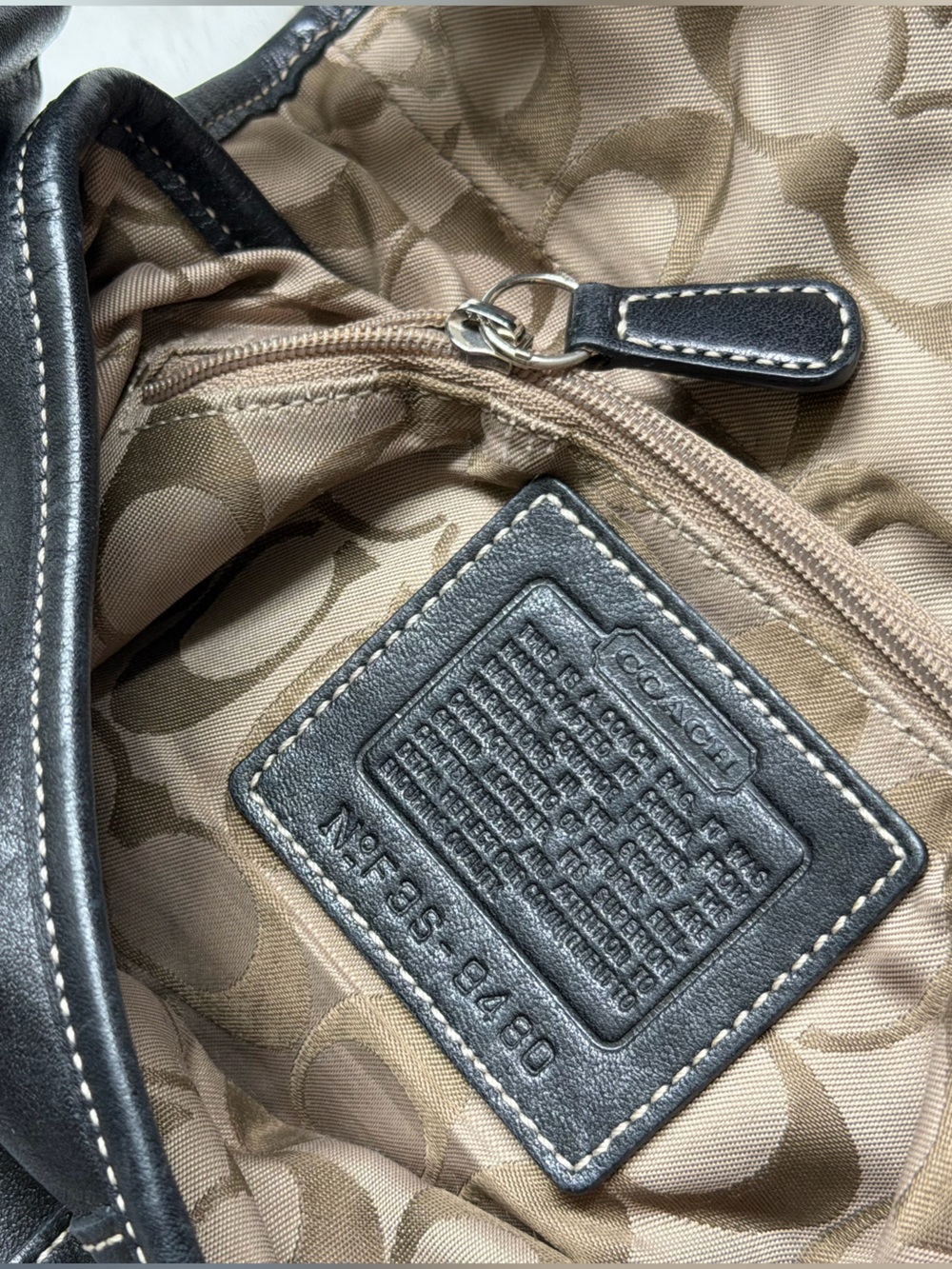 Coach Black Leather Shoulder Bag with Buckle Detail - Picture 11 of 16